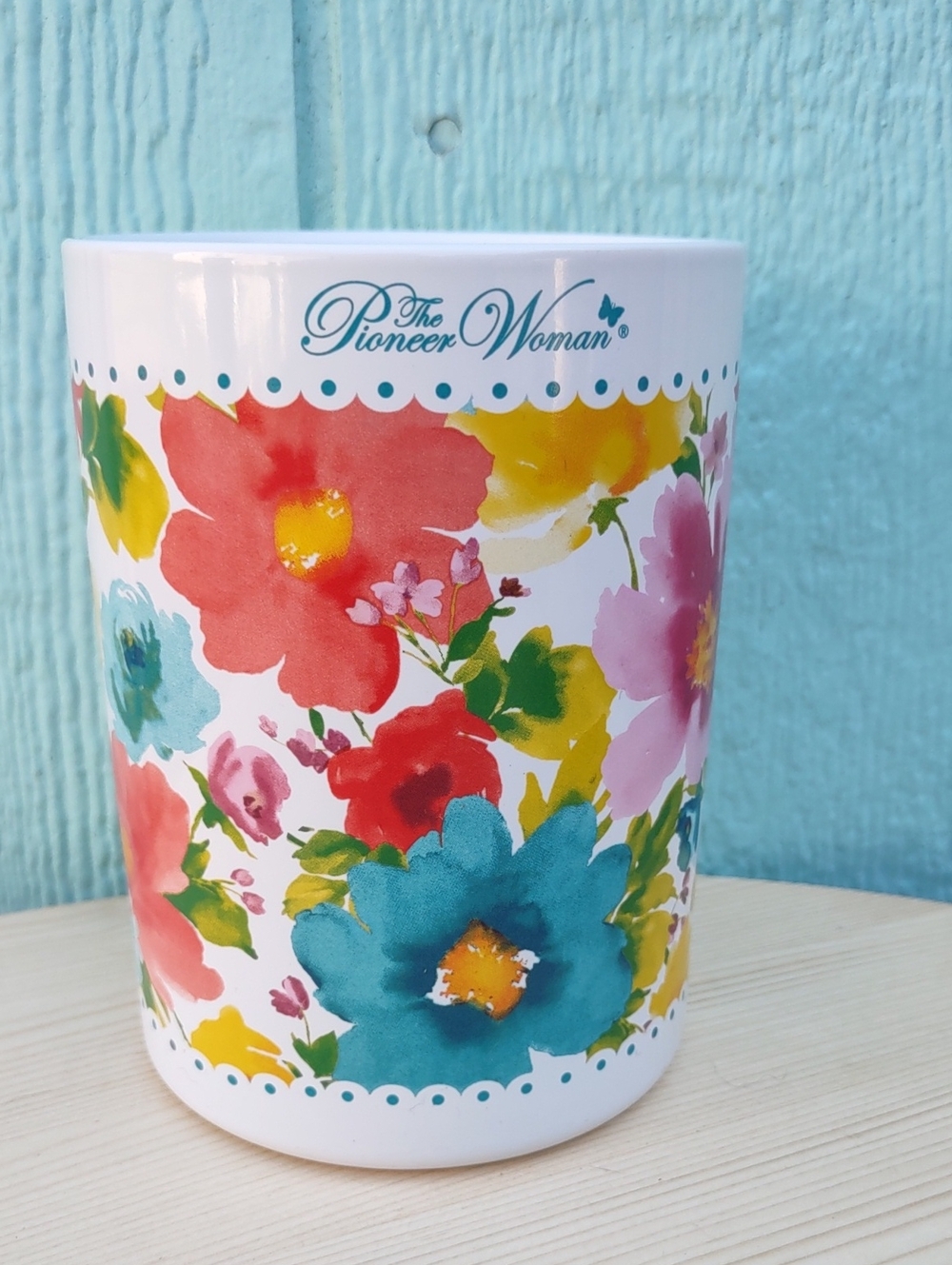The Pioneer Woman Breezy Blossoms Ceramic Utensil Holder